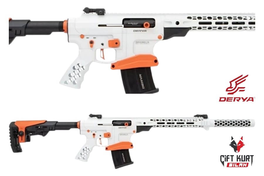 Derya MK-12 AS-109H Ultra Beyaz Turuncu Şarjörlü Yivsiz Av Tüfeği